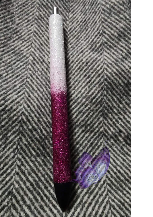 Custom Epoxy Ambre Glitter Forever Pen