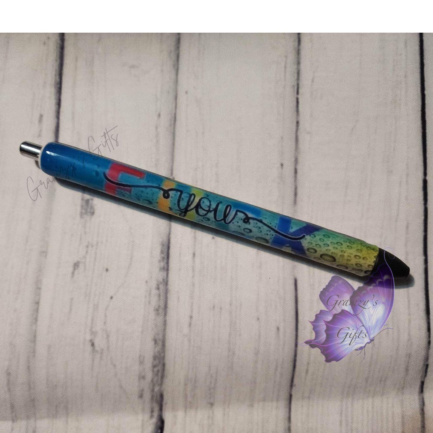 Custom Epoxy F**k Glitter Forever Pen