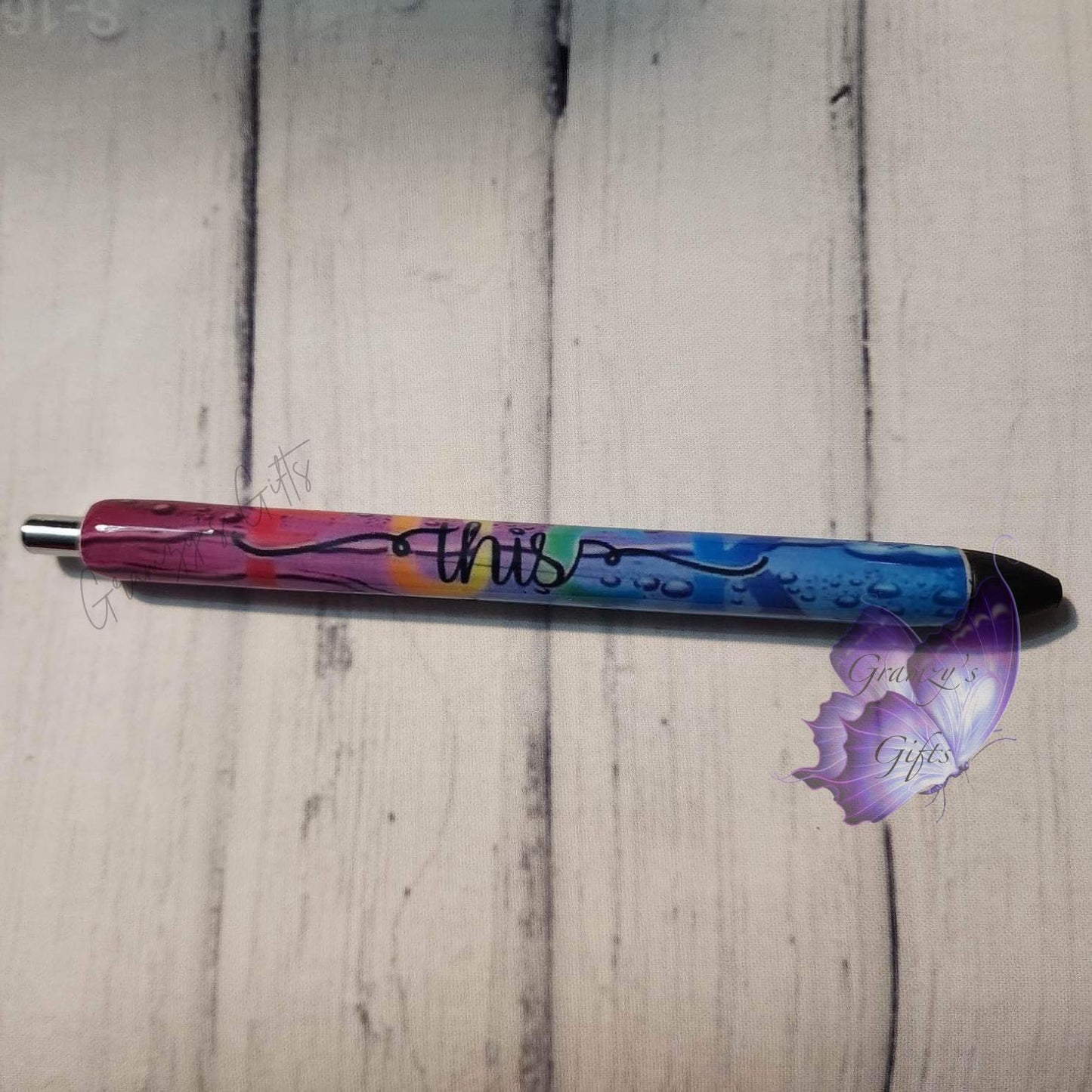 Custom Epoxy F**k Glitter Forever Pen