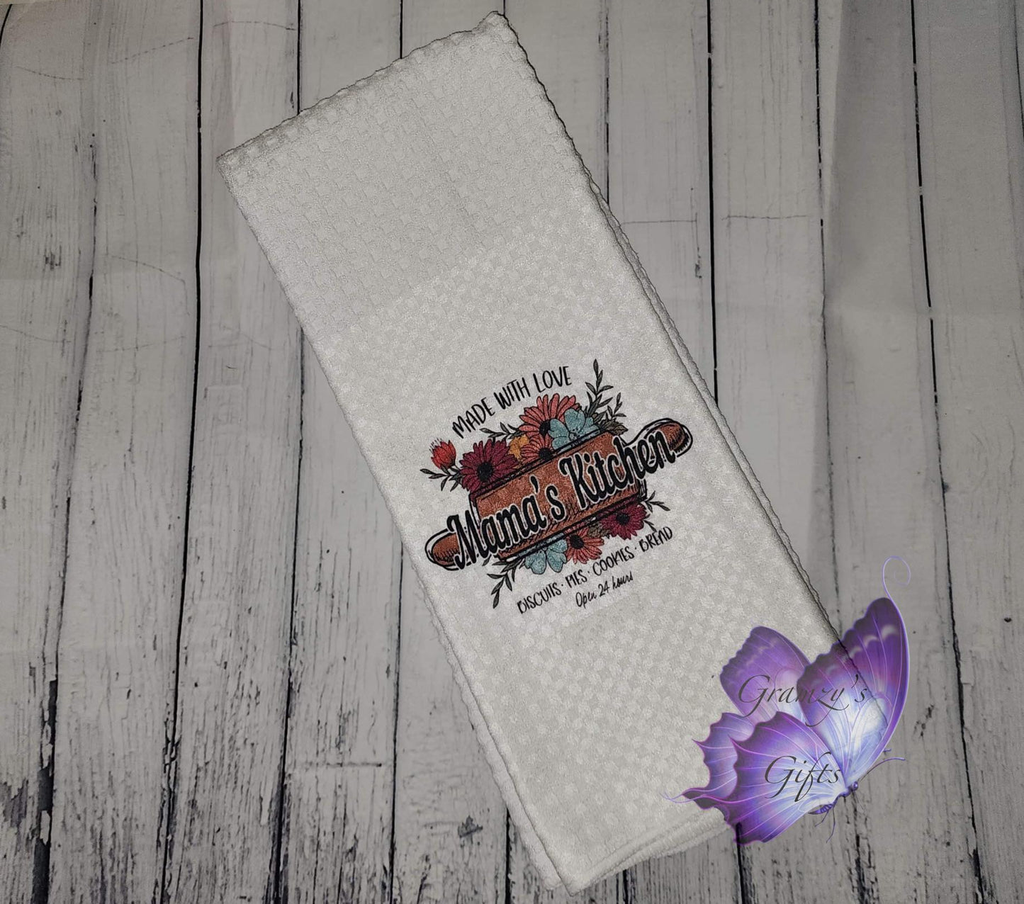 Waffle Hand Towel- Mama's Kitchen